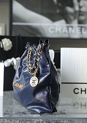 CC 22 Handbag Small Blue Calfskin & Gold-Tone Metal 11149 - 5