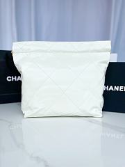 CC 22 Handbag Small White Calfskin & Gold-Tone Metal 11153 - 6