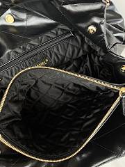 CC 22 Handbag Large Black Calfskin & Gold-Tone Metal 11154 - 4