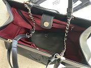 Chanel Medium Shopping Bag 39 Black Leather Silver Hardware - 4