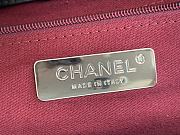 Chanel Medium Shopping Bag 39 Black Leather Silver Hardware - 2