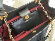 Chanel Small Shopping Bag 34 Black Leather Gold Hardware - 6