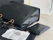 Chanel Medium Shopping Bag 39 Black Leather Gold Hardware - 6