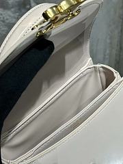 Celine Mini Besace 15.5 in White Leather 110412 - 3