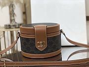 Celine Vanity Case 17 Triomphe Canvas and Calfskin - 1
