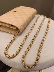 CC WOC Beige Caviar Gold Hardware 19.5cm 5112 - 2