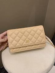 CC WOC Beige Caviar Gold Hardware 19.5cm 5112 - 4