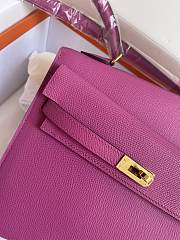 Hermes Kelly 2022 Purple Pink Epsom 25cm - 2