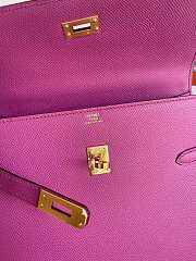 Hermes Kelly 2022 Purple Pink Epsom 25cm - 4