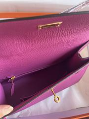 Hermes Kelly 2022 Purple Pink Epsom 25cm - 5