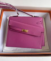 Hermes Kelly 2022 Purple Pink Epsom 25cm - 1
