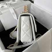 CC Mini Flap Bag 20 with Top Handle White - 2