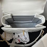 CC Mini Flap Bag 20 with Top Handle White - 5