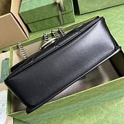 Gucci Deco small shoulder bag 25 black leather 111216 - 5