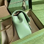 Gucci GG Marmont Mini 18 Green Matelassé Leather - 6