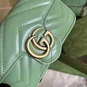 Gucci GG Marmont 16.5 Matelassé Leather Green 476433 - 4