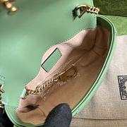 Gucci GG Marmont 16.5 Matelassé Leather Green 476433 - 3
