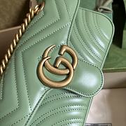 Gucci GG Marmont 23 Matelassé Leather Green 446744 - 6