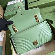 Gucci GG Marmont 26 Matelassé Leather Green 443497 - 4