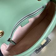 Gucci GG Marmont 26 Matelassé Leather Green 443497 - 2