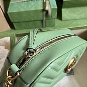 Gucci GG Marmont 24 Matelassé Leather Green 49123148  - 2