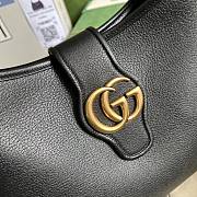 Gucci Aphrodite Medium Shoulder Bag Black Soft Leather - 3