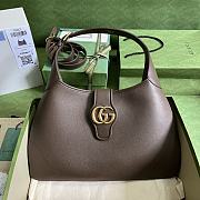 Gucci Aphrodite Medium Shoulder Bag Brown Soft Leather - 1