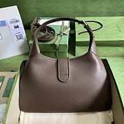 Gucci Aphrodite Medium Shoulder Bag Brown Soft Leather - 3