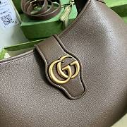 Gucci Aphrodite Medium Shoulder Bag Brown Soft Leather - 2