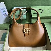 Gucci Aphrodite Medium Shoulder Bag Caramel Soft Leather - 1