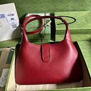 Gucci Aphrodite Medium Shoulder Bag Red Soft Leather - 2