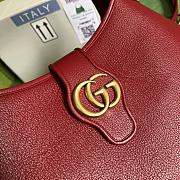 Gucci Aphrodite Medium Shoulder Bag Red Soft Leather - 3