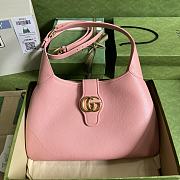 Gucci Aphrodite Medium Shoulder Bag Pink Soft Leather - 1