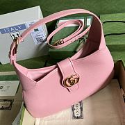 Gucci Aphrodite Medium Shoulder Bag Pink Soft Leather - 5
