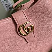 Gucci Aphrodite Medium Shoulder Bag Pink Soft Leather - 3