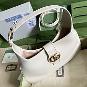 Gucci Aphrodite Medium Shoulder Bag White Soft Leather - 4