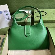 Gucci Aphrodite Medium Shoulder Bag Green Soft Leather - 2