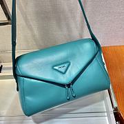Prada Signaux bag 32 Blue Padded Nappa Leather  - 3