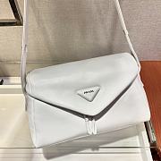Prada Signaux Bag 32 White Padded Nappa Leather  - 6