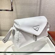 Prada Signaux Bag 32 White Padded Nappa Leather  - 5