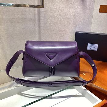 Prada Signaux bag 32 Purple Padded Nappa Leather 
