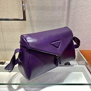 Prada Signaux bag 32 Purple Padded Nappa Leather  - 6