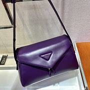 Prada Signaux bag 32 Purple Padded Nappa Leather  - 4
