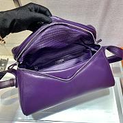 Prada Signaux bag 32 Purple Padded Nappa Leather  - 3