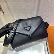 Prada Signaux Bag 32 Black Padded Nappa Leather  - 3