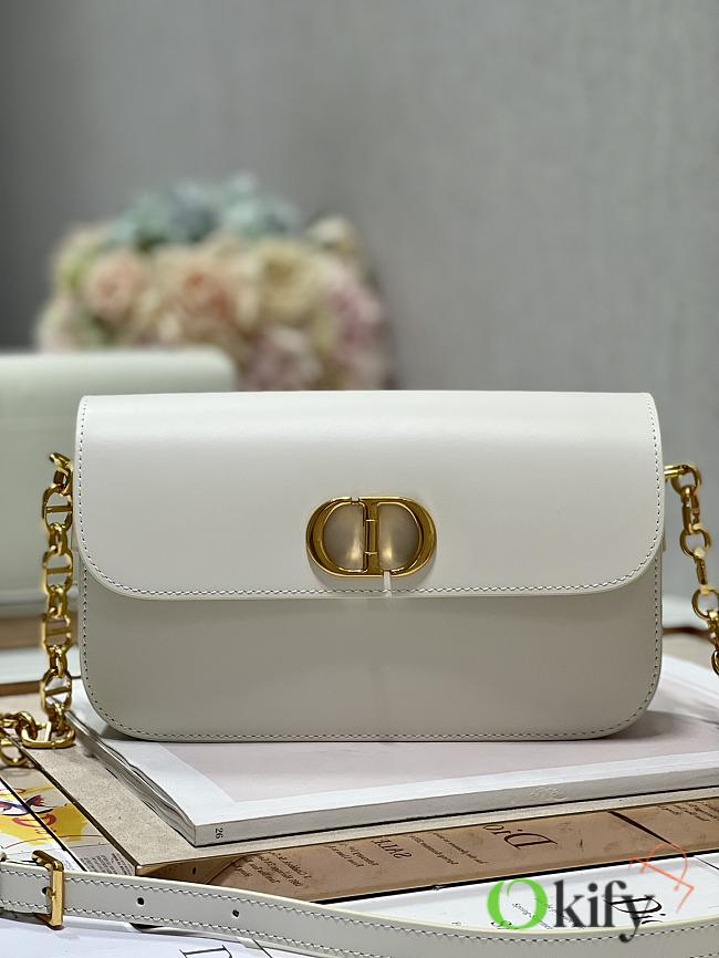 Dior 30 Montaigne Avenue Bag White Leather M9260U  - 1