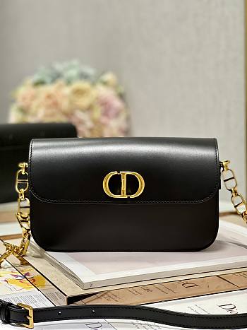Dior 30 Montaigne Avenue Bag Black Leather M9260U