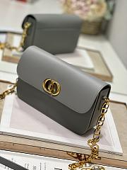 Dior 30 Montaigne Avenue Bag Gray Leather M9260U - 2
