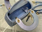Lady Dior Micro 12 Pead Blue 11252 - 5