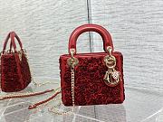 Lady Dior Mini 17 Pead Red 11256 - 1